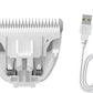 Blade Replacement & Charged Cable for Pet Hair Trimmers,1 Replacement Blade & 1 Replacement Cable for Dog Shavers