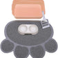 Kitty Litter Box Starter Kit - Small Cat Litter Pan Without Lid, Litter Mat, Scoop and Bowl for Kitten Within 3 Months (PinkScoop Set)