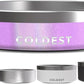 Coldest Dog Bowl - Anti Rust Metal, Non Slip, 3 Layers Insulated Stainless Steel Dog Bowls - Spill Proof & Heavy Duty - Water Bowl for Dogs, Cats, Dish Washer Safe (21 oz,Saturn's Moon Purple Glitter)