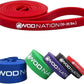 WOD Nation Pull Up Assistance Bands (10-175lbs Band) - Best for Pullup Assist, Chin Ups, Resistance Bands Exercise, Stretch, Mobility Work & Serious Fitness - 41 inch Straps