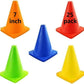 Soccer Cones (7 Inch 25 Pack), Agility Training Sports Cone Plastic with Carry Bag for Kids Football Basketball Drills Field Markers,