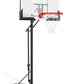 Basketball Hoop Outdoor 44 Inch Shatterproof Backboard 4.8-10ft Height Adjustable Portable Basketball Hoop Goal System for Kids Youth Adults Play in Backyard/Courts/Indoor