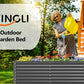 VINGLI Galvanized Raised Garden Beds Outdoor, 6x3x2 Ft, 8x4x2 Ft Lager Metal Planter Raised Beds for Planting Vegetables Flowers Herb (6 * 3 * 2（Square）)