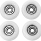 Upgraded Set of 4 Rollers Kit Replacement for Total Gym Wheels/Rollers, Fits for Gym Models 2000, 3000, Some 3000 XL, and a Few Very Early XL (White)