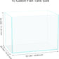 10 Gallon Glass Fish Tank, Easy to Maintain Small Aquarium for Betta/Goldfish/Snails/Shrimp and Aquatic Planting.