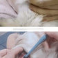 Kitteney Pet Toothbrush for Dogs, Cats with 0.06mm Super Soft Bristles, Head Replaceable, Double Headed Toothbrush for Small to Large Teeth, Easy Teeth Cleaning & Dental Care (Gray)