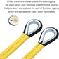 X XBEN Outdoor Climbing Rope 10M(32ft) 20M(64ft) 30M(96ft) 50M(160ft) 70M(230ft) 152M(500FT) 352M(1000FT) Static Rock Climbing Rope for Escape Rope Ice Climbing Equipment Fire Rescue Parachute