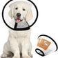 Plastic Pet Recovery Collars & Cones for Dogs and Cats After Surgery Adjustable Dog Neck Cone Surgical Elizabeth E-Collar Prevent Biting and Stop Licking Wound (S)