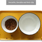 Hoki Found Silicone Pet Food Mats Tray - Dog Pet Cat Feeding Mat - Waterproof Dog Cat Food Mats -Pet Water Mats for Carpet -Honey