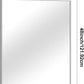 Silver Bathroom Mirror,36x48 inch Wall Mirror for Bathroom Wall Mounted,Large Rectangle Mirror for Bathroom Over Sink,Modern Metal Frame for Living Room,Bedroom Entryway,Horizontal/Vertical