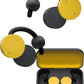 nwm DOTS Wireless On-Ear Speakers (Open Ear Earphones) Sound Leakage suppressed (PSZ Technology - Bone Conduction Alternative) with Optimal Microphone Function Designed in Japan | Mustard Yellow