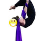 DASKING Aerial Silks Starter Kit - Durable 11Yards of Aerial Yoga Hammock with Hardware, Aerial Swing for Acrobatic Flying Yoga & All Levels (Aerial Rigging Point Up to 14ft)