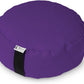 Bean Products Zafu Meditation Pillows for Sitting on Floor, Yoga Cushion, Cotton/Buckwheat Fill Yoga Pillow, Zafu Meditation Cushion, Zen Kneeling Prayer Pad- Made in USA - 14" Round - Purple