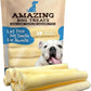 Amazing Dog Treats - 6 Inch Cow Tail Dog Chew- Thick - (20 Pcs/Pack) - Premium Quality - Sourced from Grass Fed Cattle - Long Lasting Dog Chew- Rawhide Alternative