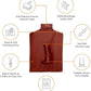 Cozy Comfort Carrier - Small Caramel Pet Carrier for Cat and Cat Restraint for Medication Administration, Nail Clipping, Travel, Vet Visits, and Dental Care