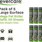 Evercare Pack of 6 10" Wide Large Surface Mega Pet Roller Refill, 50 Sheets Each (300 Sheets Total)