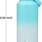 Insulated Water Bottle with Straw Lid,32 oz Stainless Steel Vacuum Metal Bottle with Silicone Handle,Sea Salt