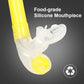 Swim Snorkel for Lap Swimming,Adult Swimmers Snorkeling Gear for Swimming Snorkel Training in Pool and Open Water,Snorkle Center Mount Silicone Mouthpiece One-Way Purge Valve