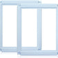 DIY Clear Acrylic Dog Playpen House,Quick Easy Assembly and Disassembly,Strong Floor Suction,Indoor and Outdoor Use,Easy Cleansing Puppy Fence (Sky Blue, 23.6" H, 2PCS)