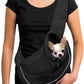 YUDODO Pet Sling Carrier for Small Dogs & Cats – Hands-Free Puppy Carrier with Safety Hook, Large Zipper Pocket, Soft Breathable Mesh, Adjustable Strap & Reflective Strip (Black 2.0 S)