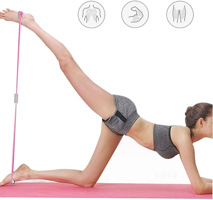 Fitness 8 Yoga Pulling Rope Resistance Band & Arm Resistance Bands Workout Chest Arm and Shoulder Stretch Bands Exercise Equipment