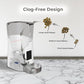 Smart HD Cat Feeder, 2 Way Audio + Voice Recording, Automatic Feeder for Dog with 1080p Night Vision Camera, WiFi App Controlled, Battery Backup, Anti Jam 6L Upto 15 Daily Meals, White Stainless