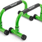 Push Up Bar, Parallettes Bars For L-sit & Dip, Heavy-Duty No Wobbling Parallel Bars Stand For Handstands, Full Planche, Calisthenics, 9.5in High Workout Stands for Home Fitness Training