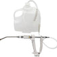 10ML Veterinary Metal Feeding Gun, Continuous Drench Gun Dosing Device Veterinary Adjustable Medicine Dispenser Husbandry Autonomous Feeding Tool, for Pig Cow, Sheep, Horse (White Color, 10ML+Kettle)