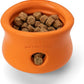 WEST PAW Zogoflex Toppl Treat Dispensing Dog Toy Puzzle – Interactive Chew Toys for Dogs – Dog Toy for Moderate Chewers, Fetch, Catch – Holds Kibble, Treats, X-Large, Tangerine