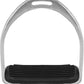 QWORK Horse Riding Stirrups, Hose Saddle, Safety Stirrup, Stainless Steel English Riding Protection Saddle, Knee Ankle Stress Pain Relief, 1 Pair