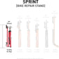FEEDBACK SPORTS | Sprint Bike Repair Stand | Compact Bicycle Workstand W/Tripod Base | 360-Degree Rotation | Dropout Style Mount | Red