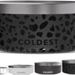Coldest Dog Bowl - Anti Rust Metal, Non Slip, 3 Layers Insulated Stainless Steel Dog Bowls - Spill Proof & Heavy Duty - Water Bowl for Dogs, Cats & Pets, Dish Washer Safe (100 oz, Black Leopard)