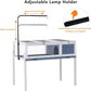 BIRASIL Wood Tortoise House, Indoor Turtle Habitat Reptile Cage, Tortoises Enclosure for Small Animals Lizards Hamster