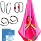 Aerial Silk Yoga Hammock & Swing for Home, Inversion Exercises, Starter Kit for All Levels - Durable with Extension Straps, Carabiners, and Pose Guide