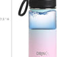 DRINCO Stainless Steel Water Bottle Spout Lid Vacuum Insulated Double Wall Water Bottle Wide Mouth (40oz 32oz 22oz 18oz 14oz) Leak Proof Keeps Cold or Hot (14 oz, 14oz Macaron)