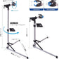 teraysun Bike Repair Stand,Home Foldable Aluminum Alloy Bicycle Workstand Floor for Road Bikes and Mountain Bikes-Height Adjustable