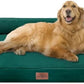 Comfort Expression XL Orthopedic Dog Beds, Waterproof Extra Large Dog Beds with Bolster, Washable Pet Sofa Couch with Removable Cover & Non-Slip Bottom(X-Large,Emerald)