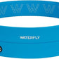 WATERFLY Running Belt Fanny Pack: Slim Waist Bag for Men Women, Workout Fitness Phone Holder for Exercise Marathon Jogging-Blue