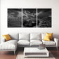 Yetaryy 3 Panels Inspirational Canvas Painting Motivational Wall Art Success Framed Poster Grind Hustle Positive Quotes Wall Poster Office Inspirational Wall Decor 36''W x 16''H (Animals-HeiYing-3S)