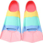 Kids Swim Fins,Short Kids Fins Youth Swimming Flippers for Lap Swimming Training for Children Girls Boys Beginners