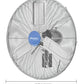 Global Industrial Deluxe Oscillating Wall Mount Fan, 24" Diameter, 1/2HP, 8,650CFM