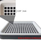 Guinea Pig Litter Tray Pan with Grate for Cage - Small Animal Potty Trainer - Rattie, Chinchilla, and Pet Litter Box - Easy-Clean, Space-Saving Design - 9.8x7.6x1.18 in