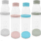 Re-Fill Powder Container To-Go, 2-Compartment Powder Travel Dispenser with Measurements - Powder Container for Protein Powder and Pre-Workout to use On-The-Go (Blue)