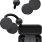 nwm DOTS Wireless On-Ear Speakers (Open Ear Earphones) Sound Leakage suppressed (PSZ Technology - Bone Conduction Alternative) with Optimal Microphone Function Designed in Japan | Charcoal Black