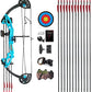 Compound Bow Archery for Youth and Beginner, Right Handed,19”-28” Draw Length,15-29 Lbs Draw Weight, 260 fps
