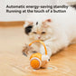 Cat Toys for Bored Indoor Adult Cats,Remote Control Cat Toy with 4 Directions,LED Lights Interactive Remote Control Dog Toy (Orange)