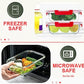 30 Pieces Glass Food Storage Containers Set, Glass Meal Prep Containers Set with Snap Locking Lids, Airtight Glass Lunch Containers, Microwave, Oven, Freezer & Dishwasher, Red