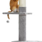 PEQULTI Floor to Ceiling Cat Tree, Tall Cat Tower, Adjustable Height (83''-108'') 5 Levels Climbing Tree for Indoor Cats with Cat Condo, Cozy Hammock and Scratching Post, Grey