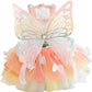 Dog Princess Dresses for Small Dogs Lolita Clothes Butterfly Costume Pet Girl Cute Coat Outfits Summer Costumes Puppy Handmade Skirt Cat Spring (XL,Butterfly)