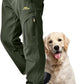 Toomett Men's hiking Snow Pants Skiing Winter Insulated Fleece lined Outdoor Water Repellent camping,walking,fishing